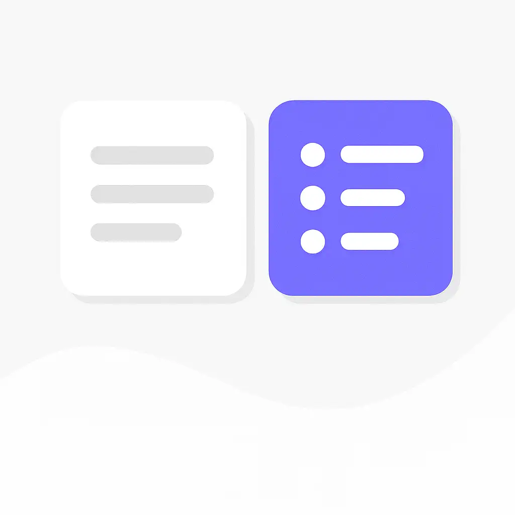 Paragraphs or bullets